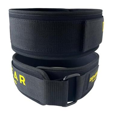 Imagem de Cinto de levantamento de peso durável, cinto de ginástica de 10 cm de largura para musculação, levantamento de peso, agachamentos, levantamento terra – oferece suporte lombar e estabilidade para