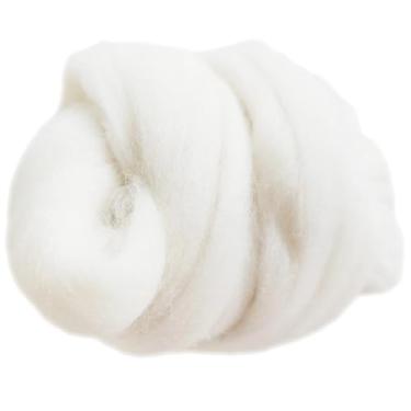 Imagem de 60 peças de lã merino macia para feltragem de agulha, persianas de algodão doce, suprimentos de artesanato para projetos DIY