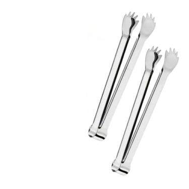 Imagem de Pegador de Salada, Pegador de Carne Aço Inox, Versátil, Pegador de Petisco, Pinça, Multiuso, Pegador de Gelo(KIT6-6 UNID PEGADOR CARNE)