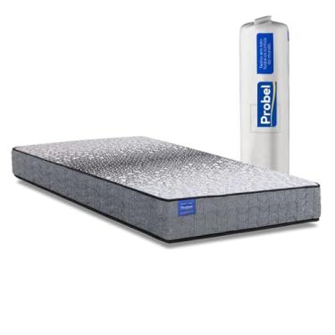 Imagem de Colchão Solteiro Probel Molas Ensacadas 88x188x26 Day Springs a Vácuo Branco/Cinza