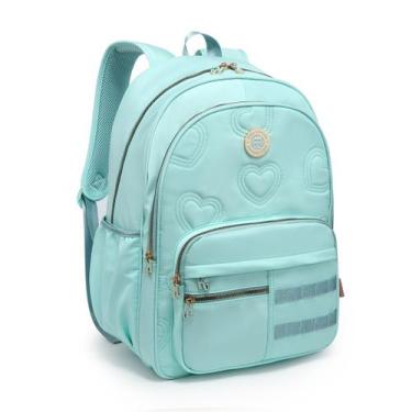 Imagem de Mochila Kika Feminina Bordado Coração Ou Estrela C/ Chaveiro - D Prese