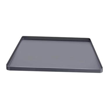 Imagem de YWJLQH Tapete para mini geladeira, protetor de piso antiderrapante multiuso, bandeja de silicone para gotejamento sob geladeiras, coolers de bebidas, Cinza 60x60x1.5cm