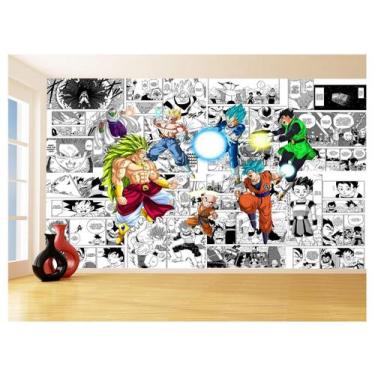 Imagem de Papel De Parede Dragon Ball Goku Vegeta Anime 3,5M Dbz230 - Você Decor