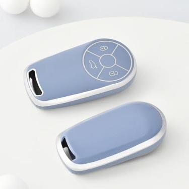 Imagem de Capa para chave de carro compatível com GWM HAVAL H6 M6 ORA Good Cat White Cat Car Key Cover Fob TPU Protector Accessories (acessório de reposição, não OEM)