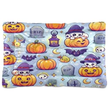 Imagem de SEHANY Cama de Halloween Pumpkins para cães e gatos com fundo antiderrapante, cama de canil, colchão macio para animais de estimação, lavável para cães pequenos, médios e grandes, gatos, 61 x 45 cm