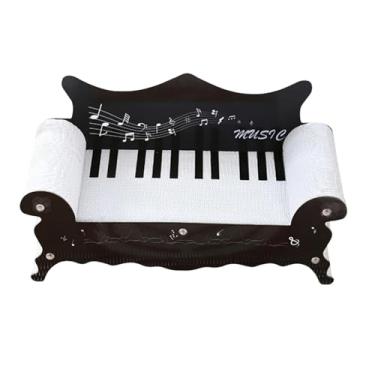 Imagem de KiBcsLic Arranhador para gatos, sofá-cama, tábua de arranhar para gatos, protetor de móveis, cama de sala de estar ondulada, almofada arranhadora para gatinhos