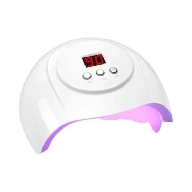 Imagem de Lâmpada UV LED Para Unhas 72W Com 24 LEDs, Sensor Infravermelho, Secag