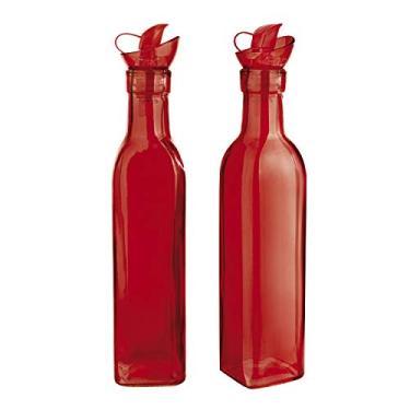 Imagem de Conjunto Azeiteiro e Vinagreiro 2 Peças Euro Vermelho