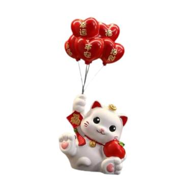 Imagem de Generic Estatueta de Gato, Estátua de Gato, Artesanato, Escultura de Animal, Ornamento de Mesa para Entrada, Prateleira, Sala de Estar, Decoração de Casa, Sentado