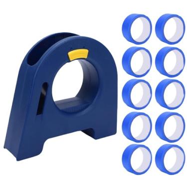 Imagem de Fabater Dispensador de Fita, Aplicador de Fita para Pintores ABS Com 10 Rolos de Fitas de Pintor Azul de 25 Mm de Largura, Conjunto de Aplicadores para Pintura de Armários de Portas