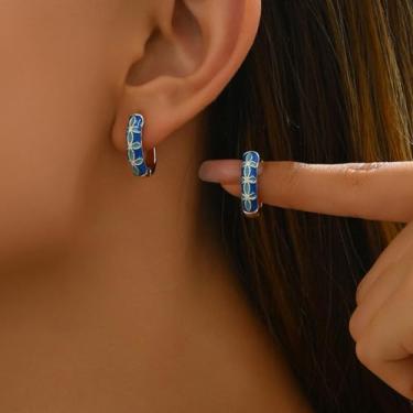 Imagem de Brincos de orelha de ouro para mulheres, delicados, zircônia cúbica, argola sem encaixe, cartilagem, conjunto de joias modernas, presentes de Natal, presentes de amizade para mulheres, dia dos