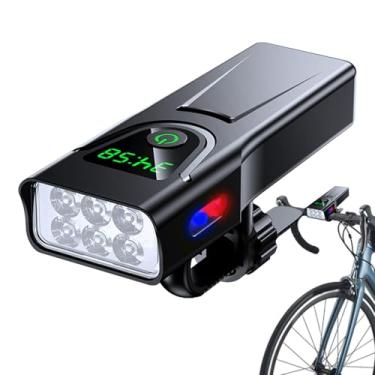 Imagem de Lanterna Para Bicicleta,Farol Recarregável Impermeável 5 Modos,Farol De Bicicleta Com 1000 E 5200mAh - Para Crianças, Carrinho De Bebé, Ciclismo, Homens, Adultos E