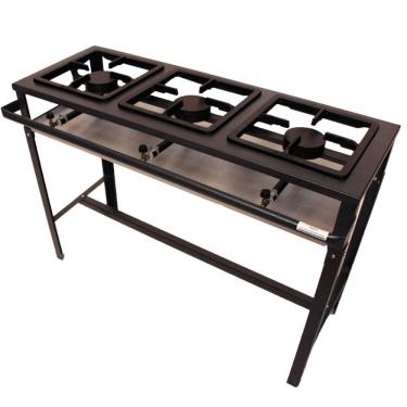 Imagem de Fogão 3 Bocas Metal Brey Alta Pressão FE-503