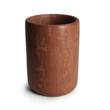 Imagem de vv8oo Xícara de chá de pedra natural Muyu copo esculpido em pedra mineral para escritório em casa (85 g)