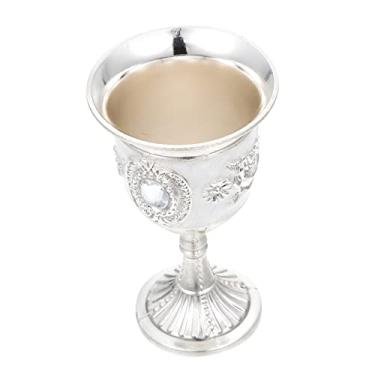 Imagem de 1 peça requintada taça de vinho decorativa pequena copo de vinho de pé alto para acessório doméstico copo de bebida elegante para celebrações e ocasiões especiais