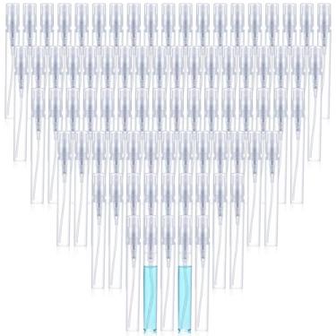 Imagem de Hpmjz Mini frascos de spray de plástico recarregáveis, 150 peças, 5 ml, frasco de perfume, névoa fina transparente, frasco pulverizador, recipiente portátil vazio para viagem, óleo essencial