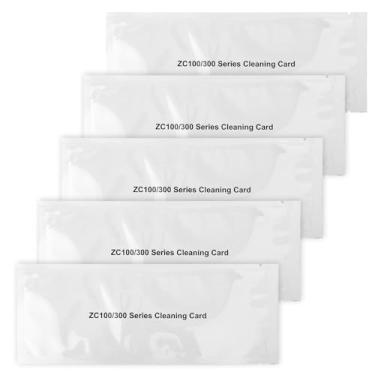 Imagem de Kit com 5 Cartões de Limpeza para Impressora de Cartões Identificação, Uso Único Compatível com As Impressoras Zebra ZC100 ZC150 ZC300 ZC350 Substitui o Código 105999-311