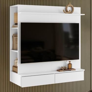 Imagem de Painel Tv 42 Pol Suspenso Com Closet 108cm Mimo A02 Branco - Mpozenato