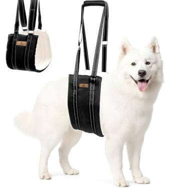 Imagem de Gozmus Pets Peitoral para cães – Alça ajustável para cães grandes, suporte de perna traseira com alça – Peitoral para cães com pernas fracas, idosos, feridos, deficientes – Enchimento grosso de