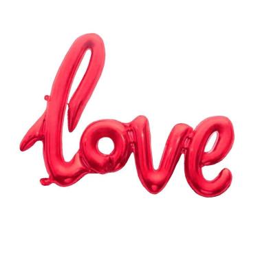 Imagem de Balão Metalizado Love Vermelho - 26 Polegadas