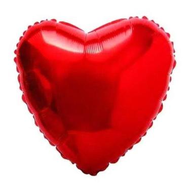 Imagem de Balão Metalizado Coração Vermelho - 23 Polegadas