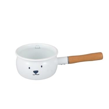 Imagem de EFDNK-HB Panela de leite esmaltada, panelas e frigideiras esmaltadas multiuso superfície antiaderente, fácil de limpar, panela esmaltada multiuso para ferver, cozinhar, aquecer, sopas, molhos de leite