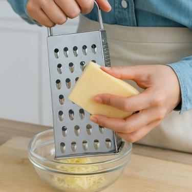 Imagem de Ralador de Quatro Faces em Aço Inox 21cm – Praticidade, Versatilidade e Durabilidade na Sua Cozinha