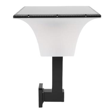 Imagem de Hilitand Luz de Parede Solar 4 Modos de Iluminação Lâmpada de Parede Solar Externa 6000mAh Bateria IP65 Post à Prova D'água à Prova D'água Post Luz para o Jardim da (2311 quente)