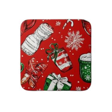 Imagem de Ladrilho Decorativo de Cerâmica Estampa Festiva com Bebidas Aconchegantes