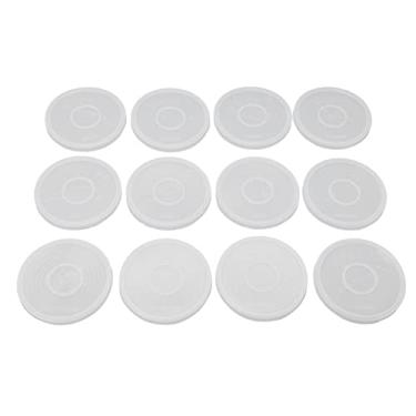 Imagem de Cuofyunl 12 peças moldes de montanha-russa diy feitos à mão doze constelações molde de silicone fácil de desmoldagem para tapete de copo diy