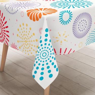 Imagem de Toalha de Mesa Quadrada 4 Lugares Pontilhado e Corações (37)