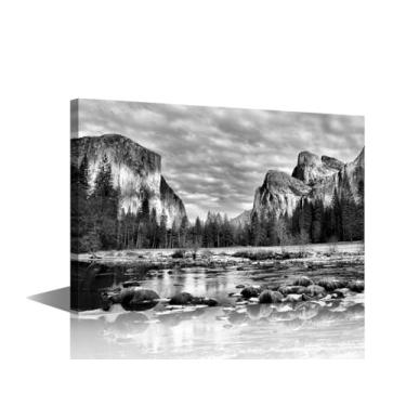 Imagem de 1 painel impressões em tela do Parque Nacional de Yosemite, pinturas de arte de parede, pôsteres da Califórnia, imagens de floresta esticada para sala de estar, decoração de casa, moderna, decorações