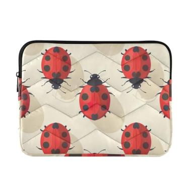 Imagem de Bolsa leve para laptop Ladybug, bolsa de viagem durável para computador, bolsa de transporte para laptop feminina 13-14 polegadas