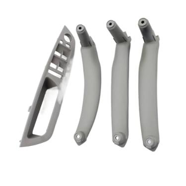 Imagem de Lhd rhd 4 peças conjunto kit de maçaneta de porta interior peças de reposição compatíveis para bmw x5 x6 e70 e71 2007-2013(LHD Set Gray)
