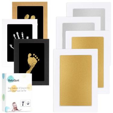 Imagem de Kit de impressão de mãos e pés para bebês sem tinta BabyQunt, pacote c