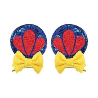 Imagem de Clipe De Cabelo Com Orelhas De Rato Disney Brilhantes Para Meninas, Ac