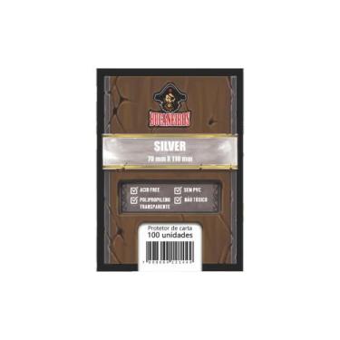 Imagem de Sleeves Silver 70 X 110mm Bucaneiros 100 unidades