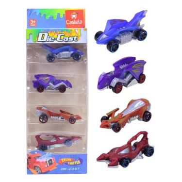 Imagem de Pack 4 Carrinhos Miniatura Die Cast Color Shifter - Castela - Castela 