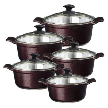 Imagem de Jogo Panelas Cereja Alumínio Fundido Usinado Javali AA16a24