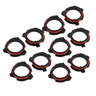 Imagem de aqxreight Adaptador de Base de Lâmpada de Farol - Kit de Conversão ABS de 10 Unidades para Lâmpadas LED, Fácil Instalação de Plug-in, Suporte de Soquete para Atualizações de Faróis de Veículos