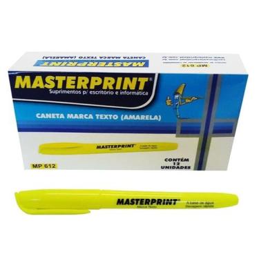 Imagem de Marca Texto MP612 MasterPrint 12 Unidades, Amarelo