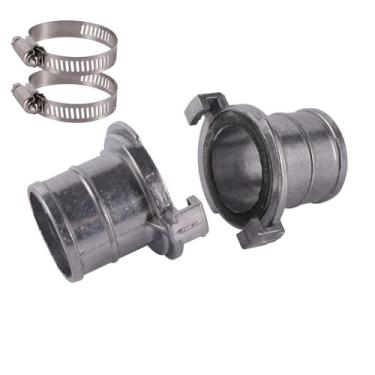 Imagem de Conector de mangueira ajustável com braçadeira para junta de acoplamento de tubo de irrigação agrícola (1,5 polegadas)