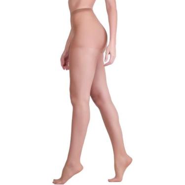 Imagem de Meia Calça Fio 15 Clássica Fina Loba 5760-001, Bege, M