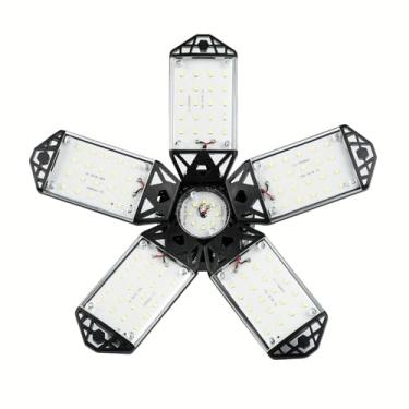 Imagem de Luz LED para garagem, 5 painéis deformáveis 100W luz do dia luminária LED para garagem, oficina, A