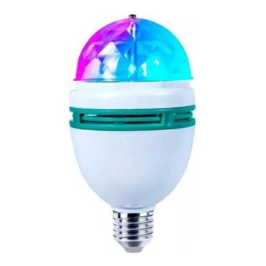 Imagem de Lâmpada Led Globo Colorida Rotativa Giratória Festa Boate Nf - Ecooda