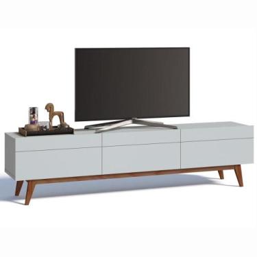 Imagem de Rack Classic 3 Gavetas 2.2 Imcal 1069 Branco Sala Para Tv