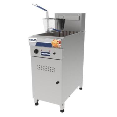 Imagem de Fritadeira Elétrica Água e Óleo Metvisa 30 Litros 12000W Trifásico 220