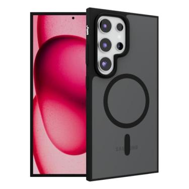 Imagem de Capinha Magnética para Samsung Galaxy S23 Ultra - Fosca, Design Fino e Resistente, Bordas Reforçadas e Frame de Câmera | Elite Diffy (Preto, Galaxy S23 Ultra)