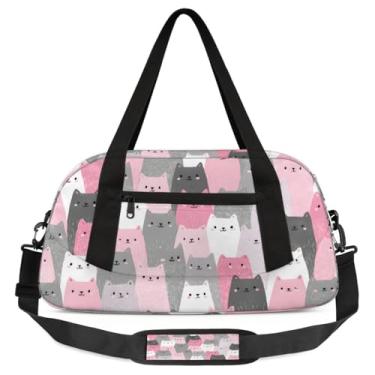 Imagem de Bolsa infantil de dança, leve, resistente à água, dobrável, esportiva, academia, fim de semana, festa do pijama, viagem, B-004, 18.5*9.44*7.87, Vibrante e ativo