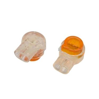 Imagem de SSXLSMYXGS Conectores de emenda de extremidade preenchidos com graxa UY2, terminais de fio de telefone à prova d'água 100PCS para cabo de rede e fiação de baixa tensão(100pcs UY)